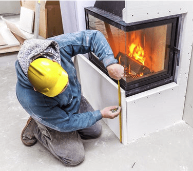 fireplace installation